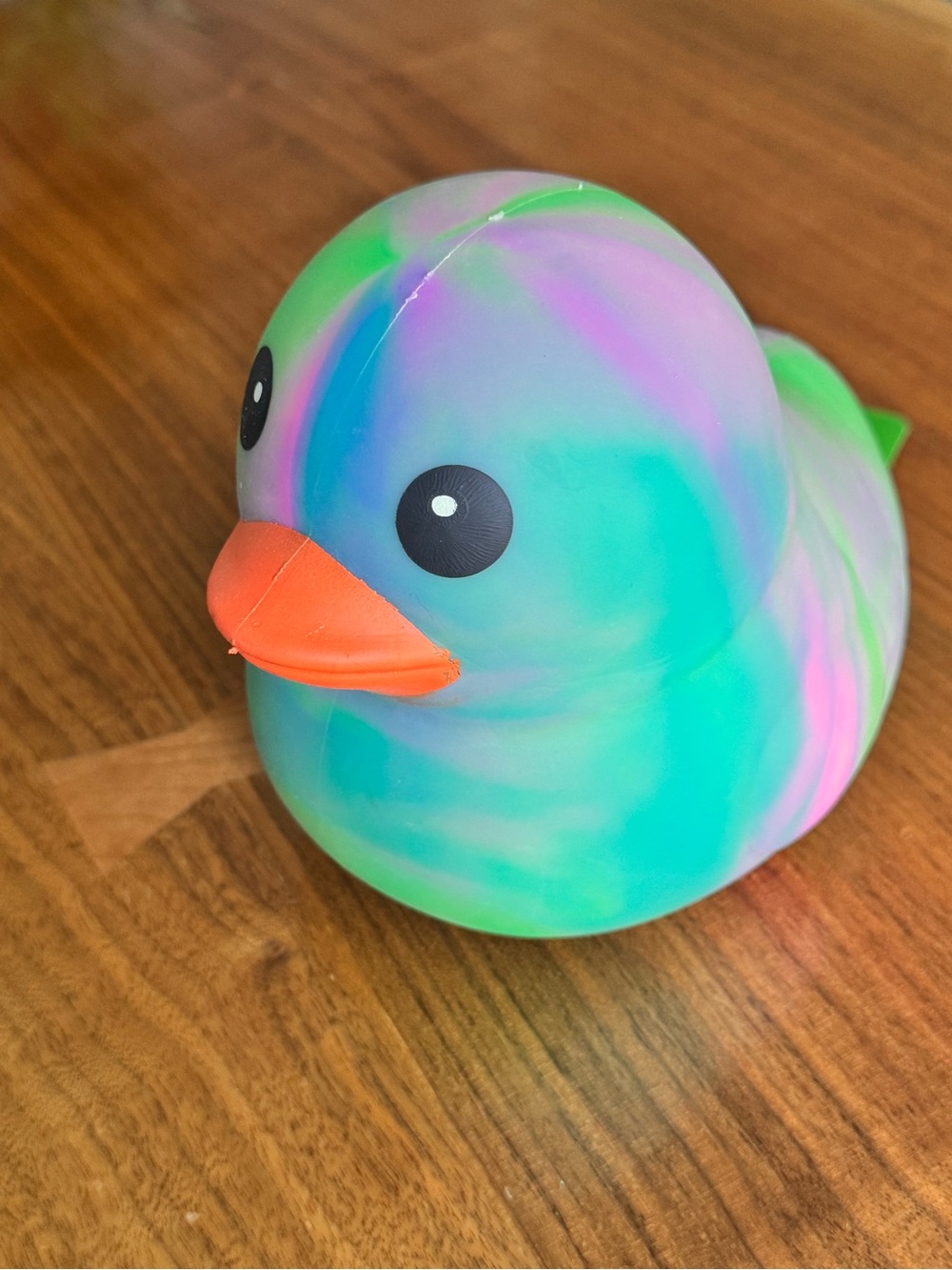 Sunny Days Squeezy Jumbo Tie Dye Squishy Duck Stress Toy Sensory Fidget NWT - Picture 7 of 9